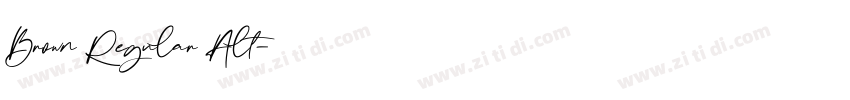 Brown Regular Alt字体转换